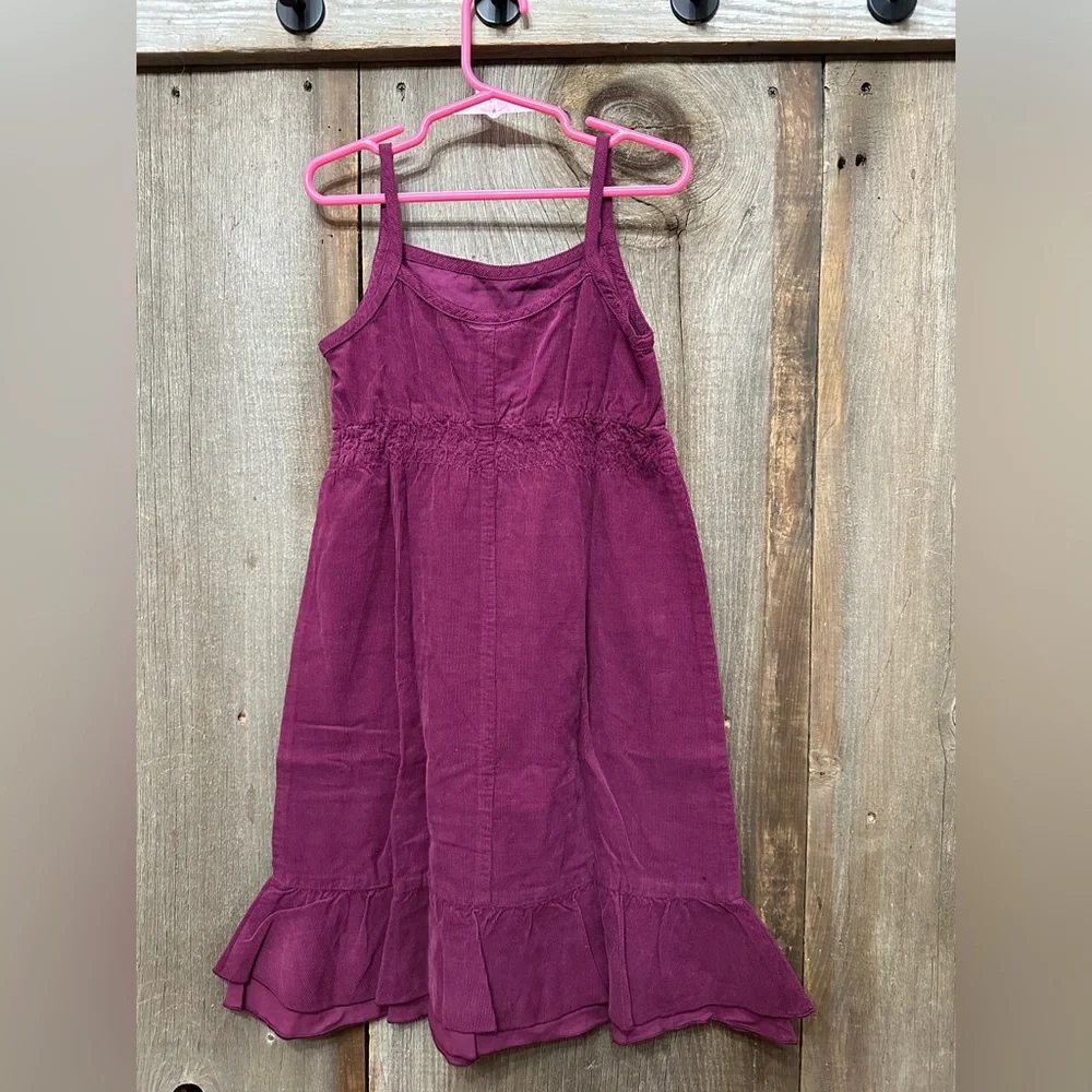 J. Crew Kids Corduroy Tank Dress in Pink Magenta Size XS